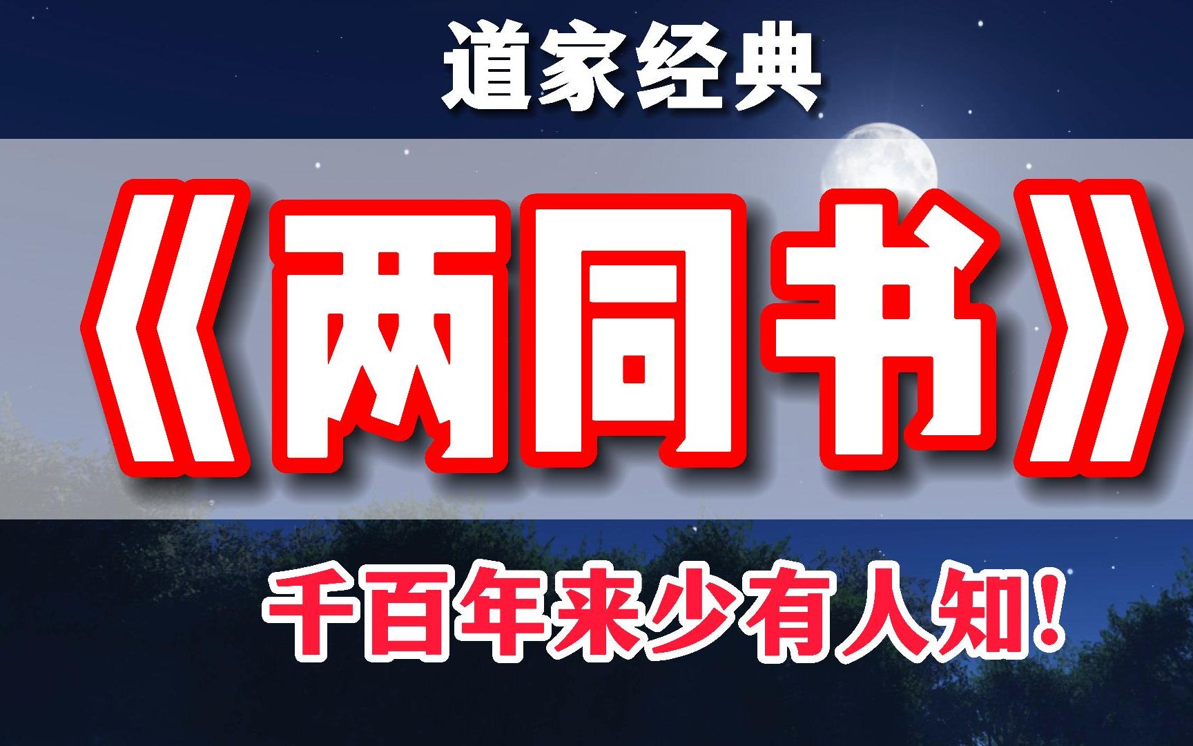 极为小众的道家奇书,千百年来少有人知,内容超级精彩,罗隐《两同书》哔哩哔哩bilibili