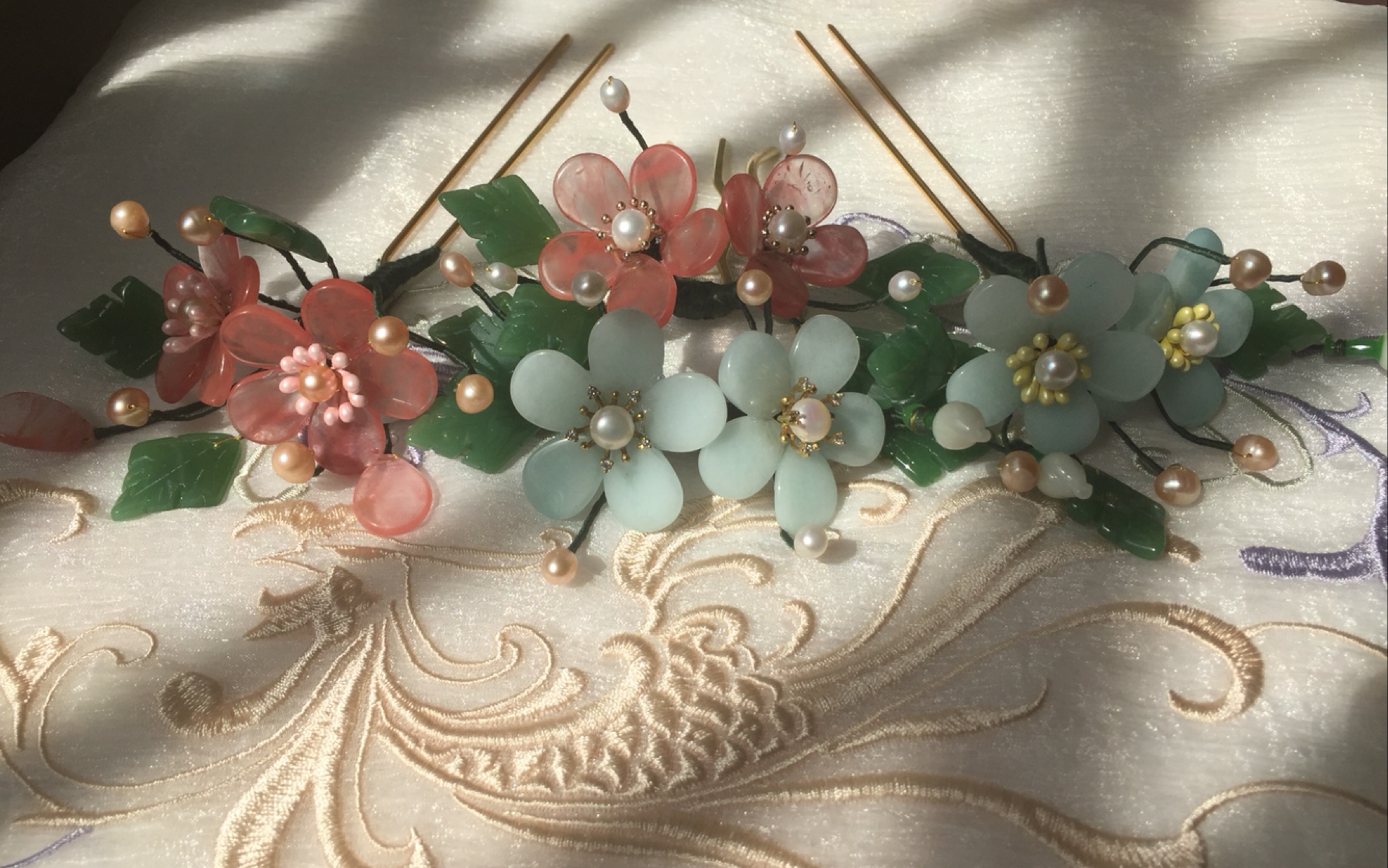 汉服配饰玉簪花发簪