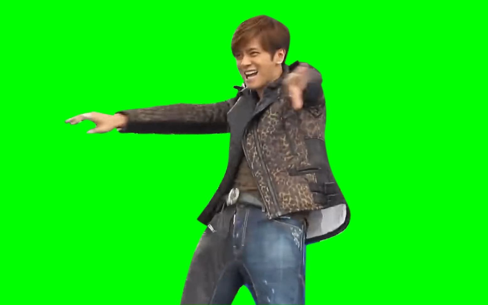 高清罗志祥绿幕素材10秒和制作过程