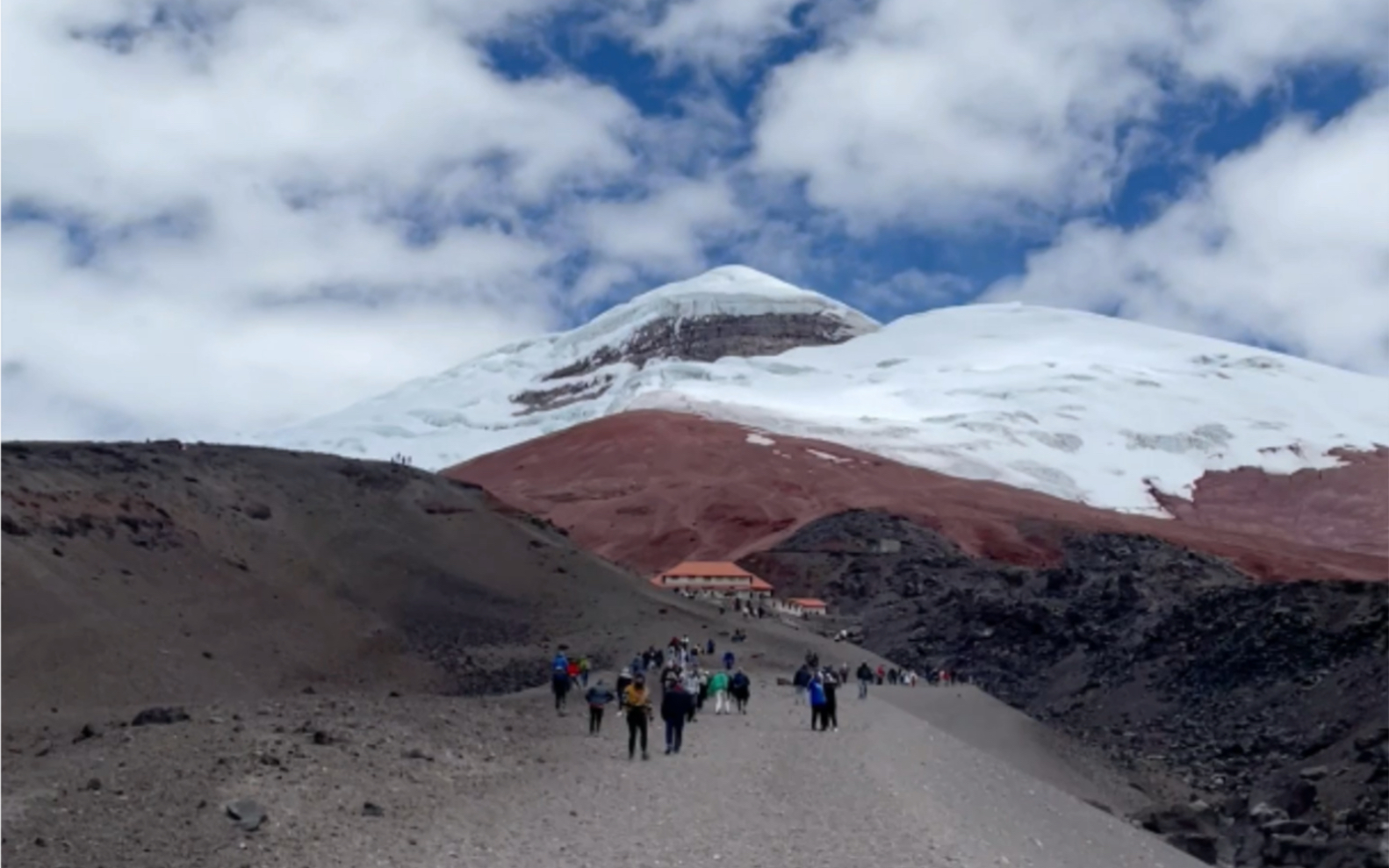 一座被白雪覆盖的活火山厄瓜多尔Cotopaxi国家火山公园哔哩哔哩bilibili