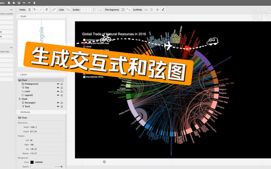 #Charticulator,轻松制作炫酷的交互式和弦图 ⩯𘏆rom 知乎 微软官网哔哩哔哩bilibili