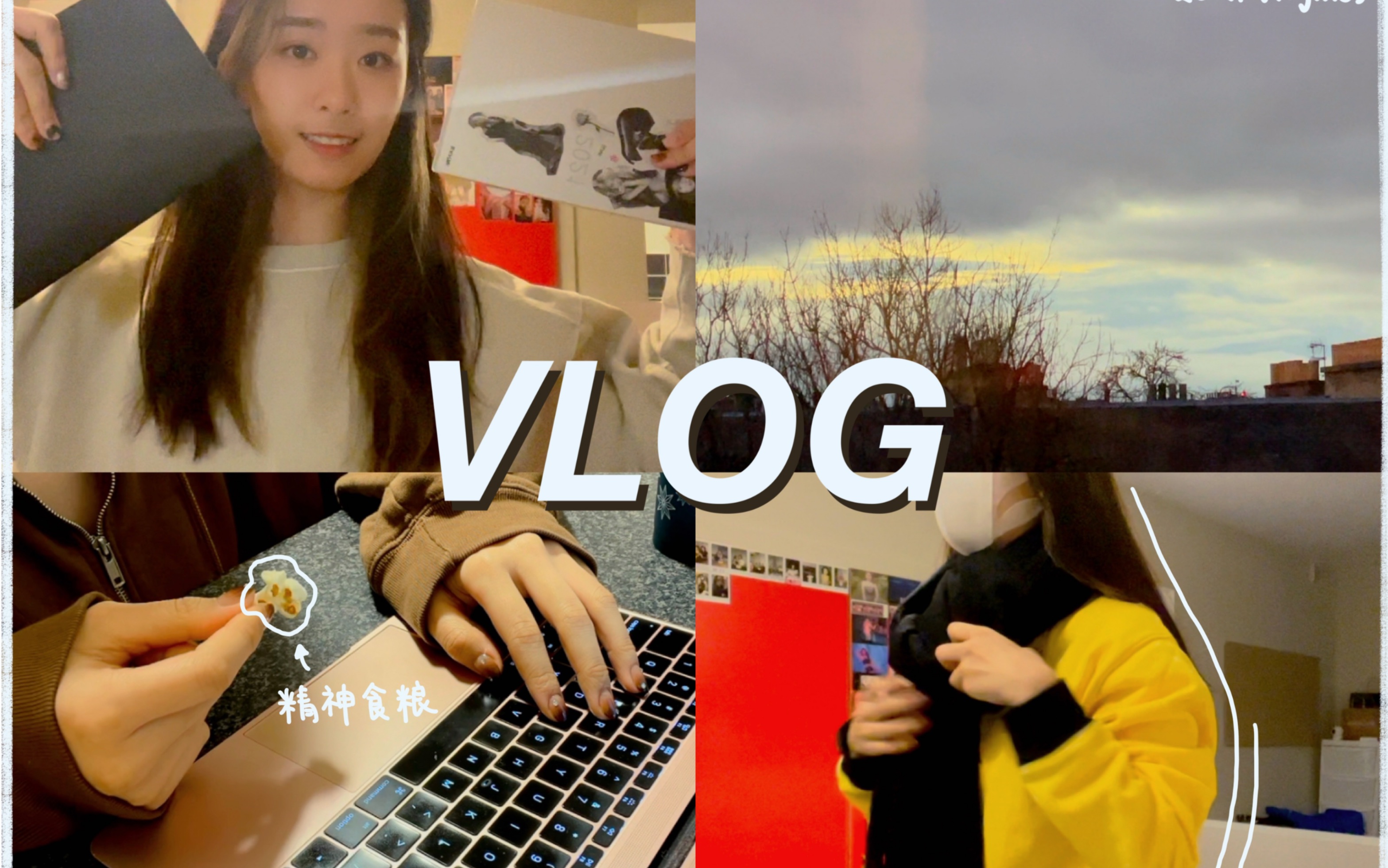 Vlogmas2021❄️爱大大一生finals的几天|下雪啦|写论文|一人食哔哩哔哩bilibili