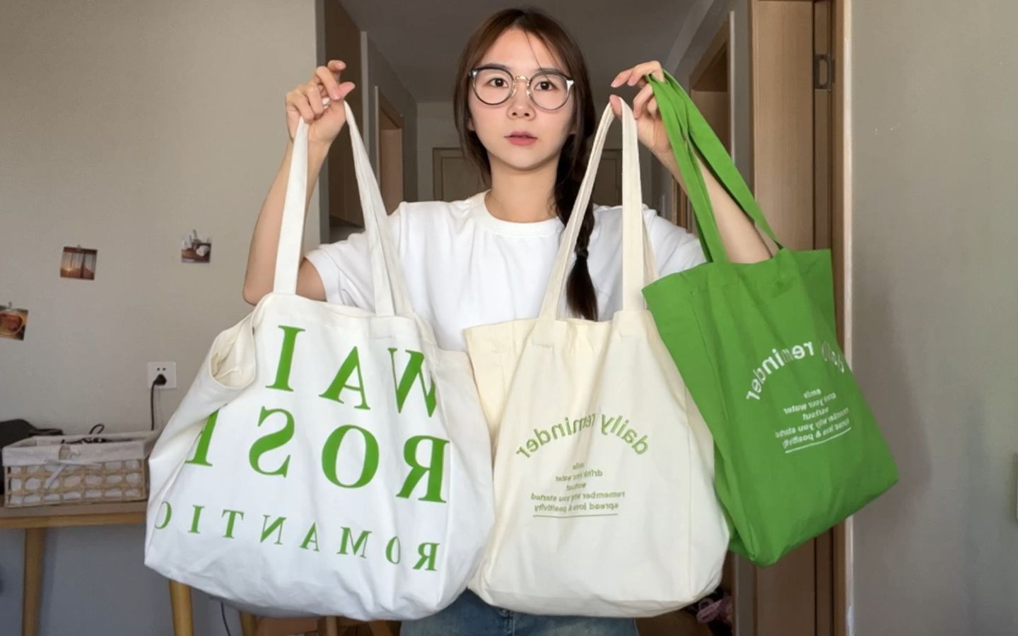 分享三款适合春夏的绿色帆布包