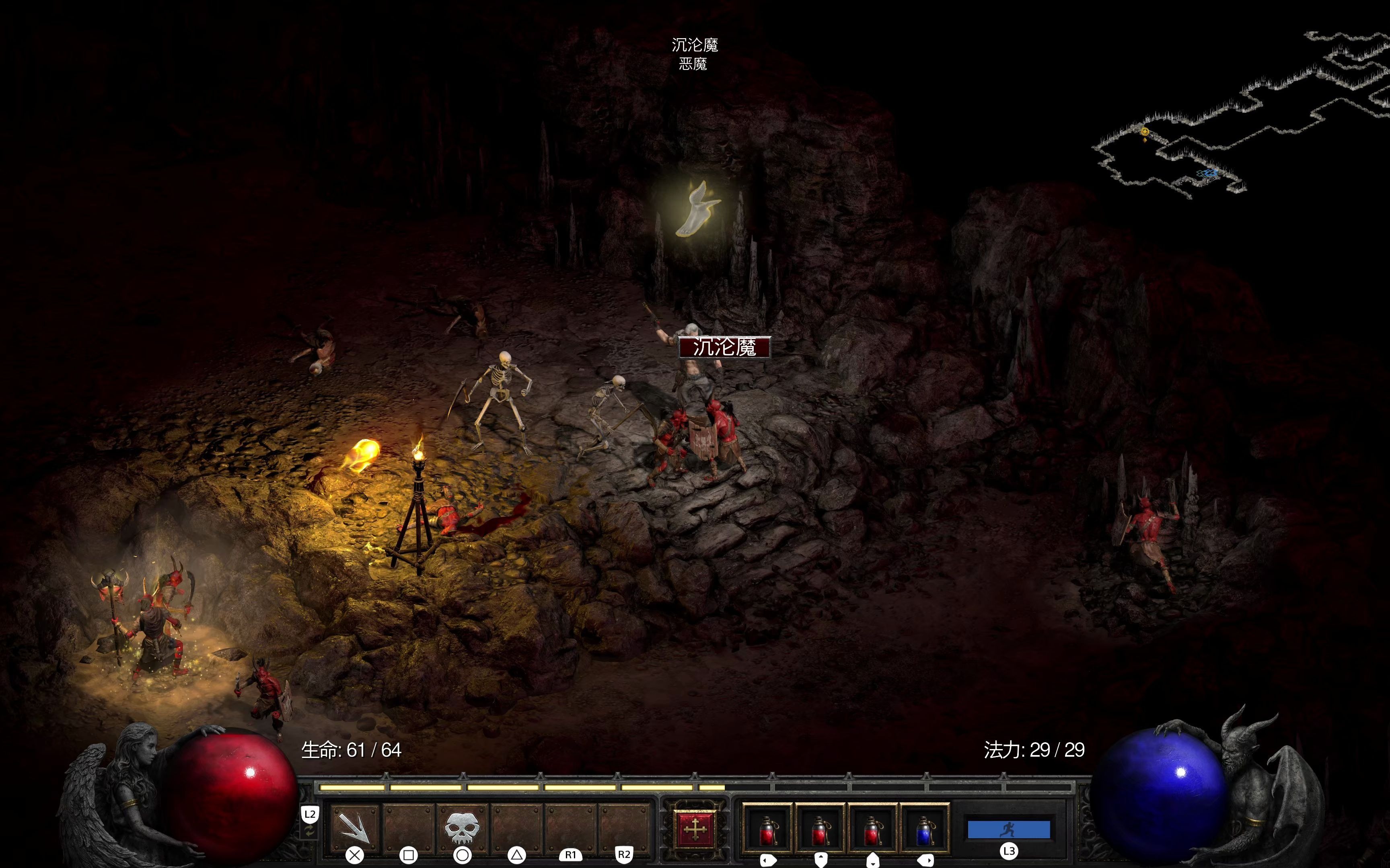 ps5暗黑破坏神2重置版画质模式4k画质下diablo03iiresurrected64