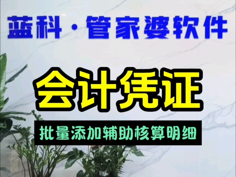 批量添加辅助核算明细#蓝科智数 #佛山管家婆软件 #佛山管家婆5S体验中心 #佛山管家婆服务中心 #分销ERP哔哩哔哩bilibili