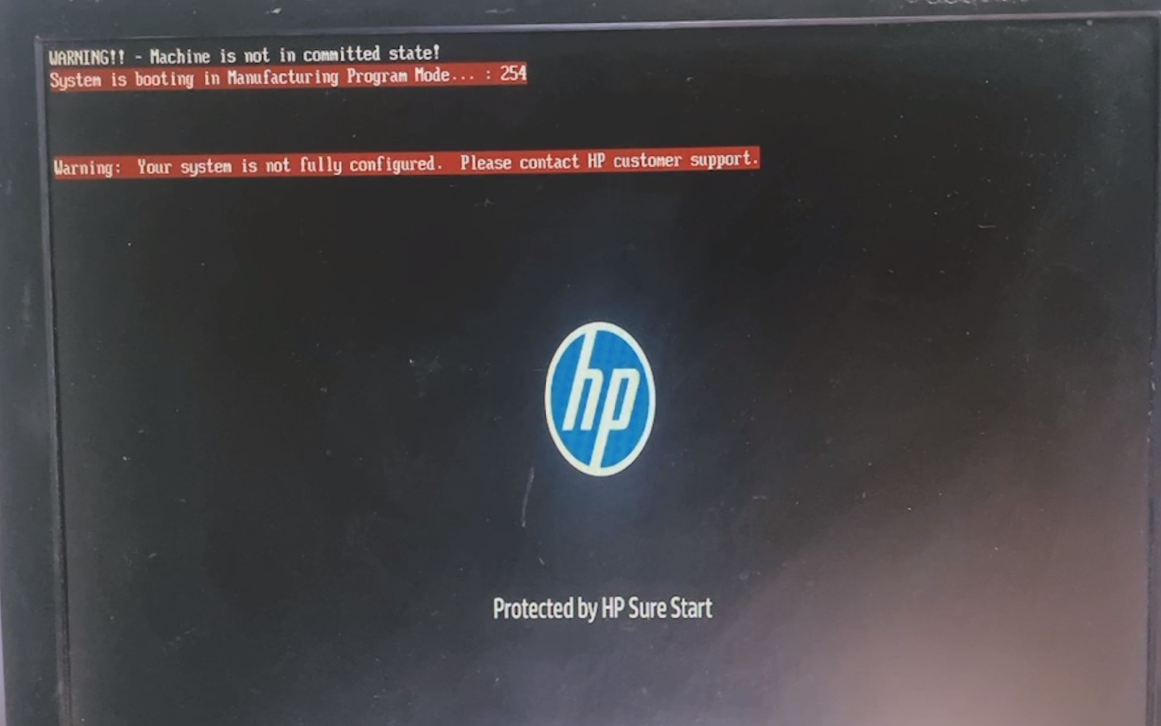 全新惠普HP800G4红字去除方法,体现丝般顺滑,System is booting in Manufacturing Program Mode...哔哩哔哩bilibili