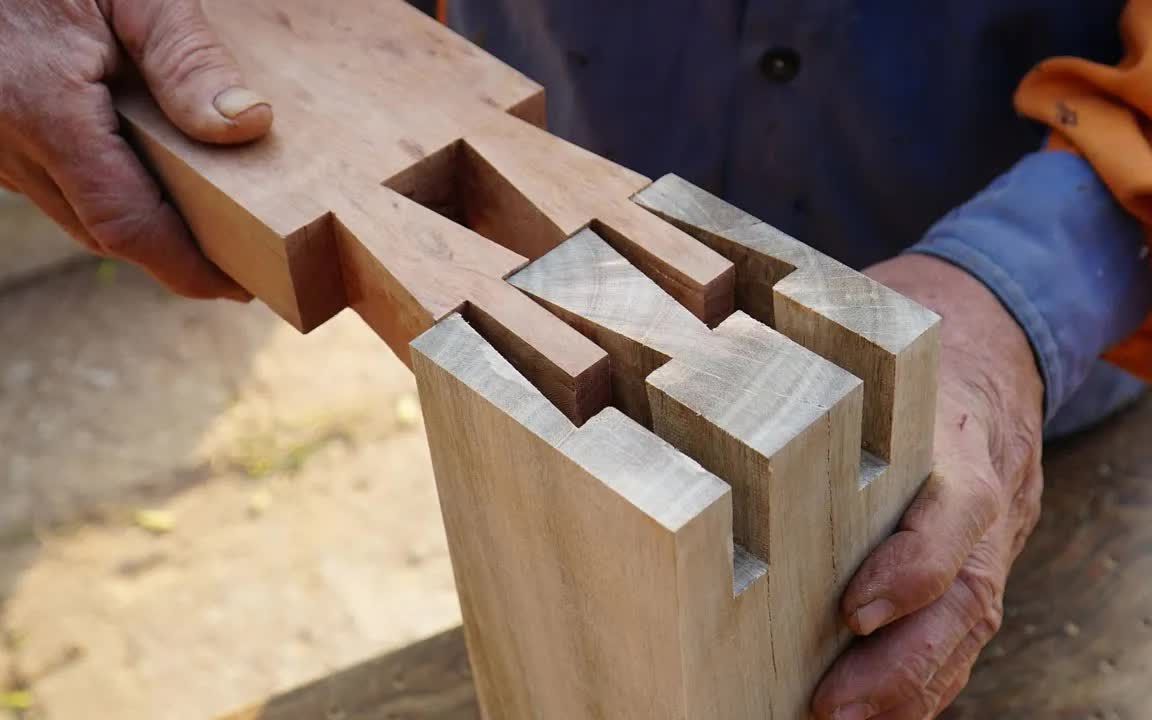 简单木工技能,无需螺丝即可手工切割斜接燕尾榫木材