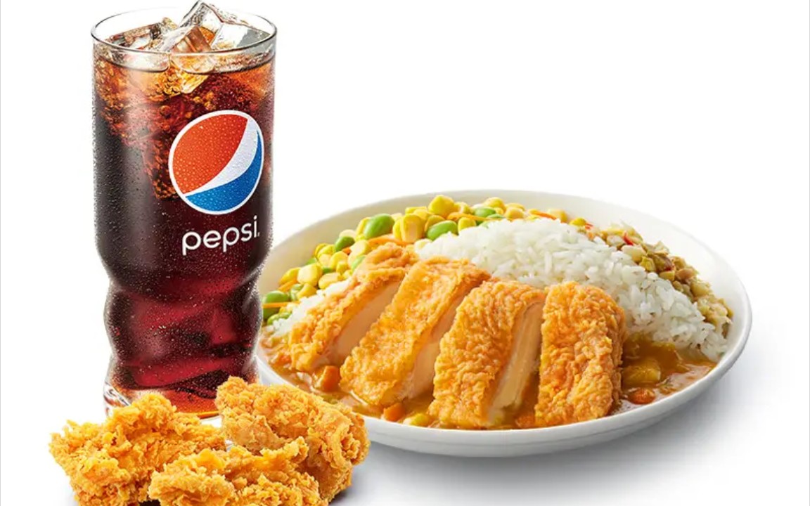 德克士椰香咖喱鸡腿饭居然换包装辣!