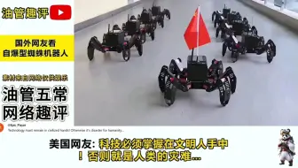 外网热议中国自爆型蜘蛛机器人！网友：太残暴了，根本不敢想！
