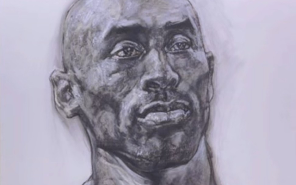 张文恒素描头像示范之 致敬科比 下