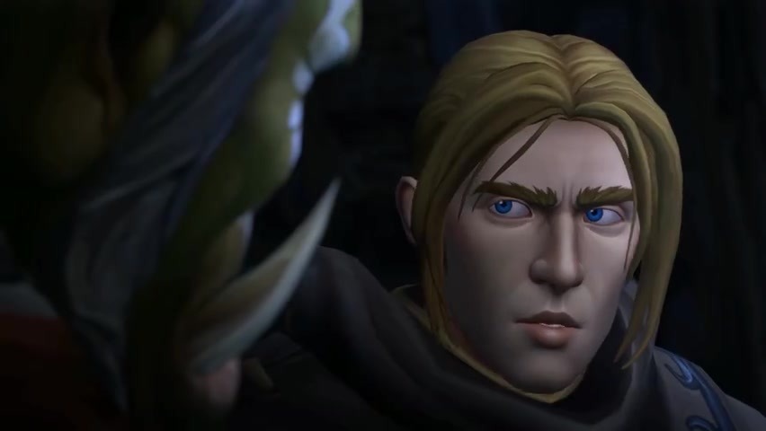 安度因密会萨鲁法尔大王 联盟与部落联合(英文中字) 魔兽世界争霸