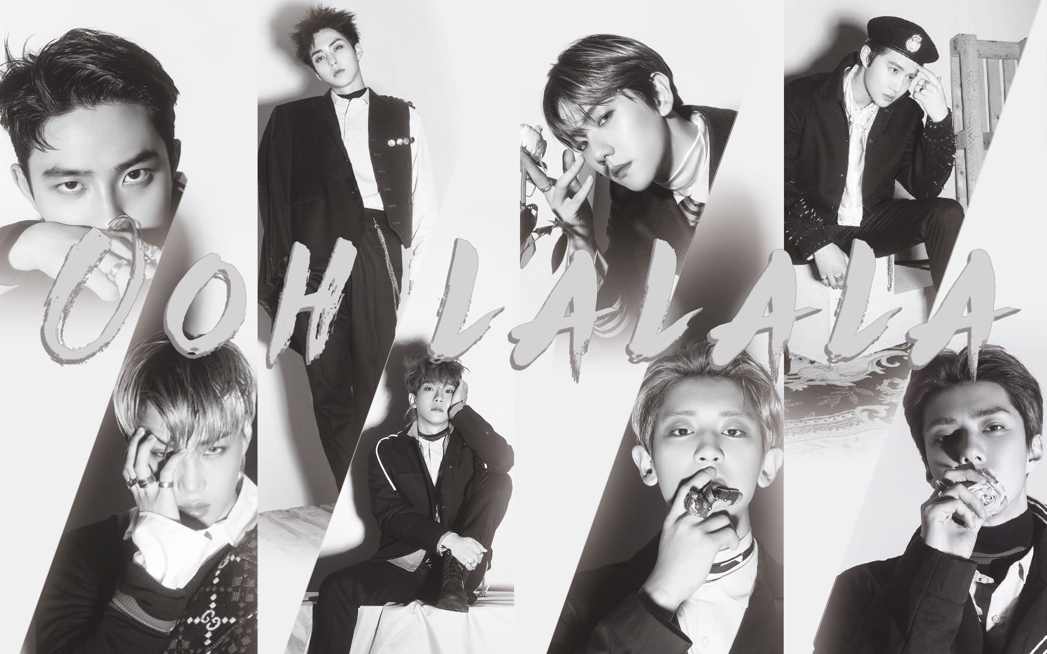 【exo/ooh lalala】exo正规五辑ooh lalala混剪 打歌舞台三合一