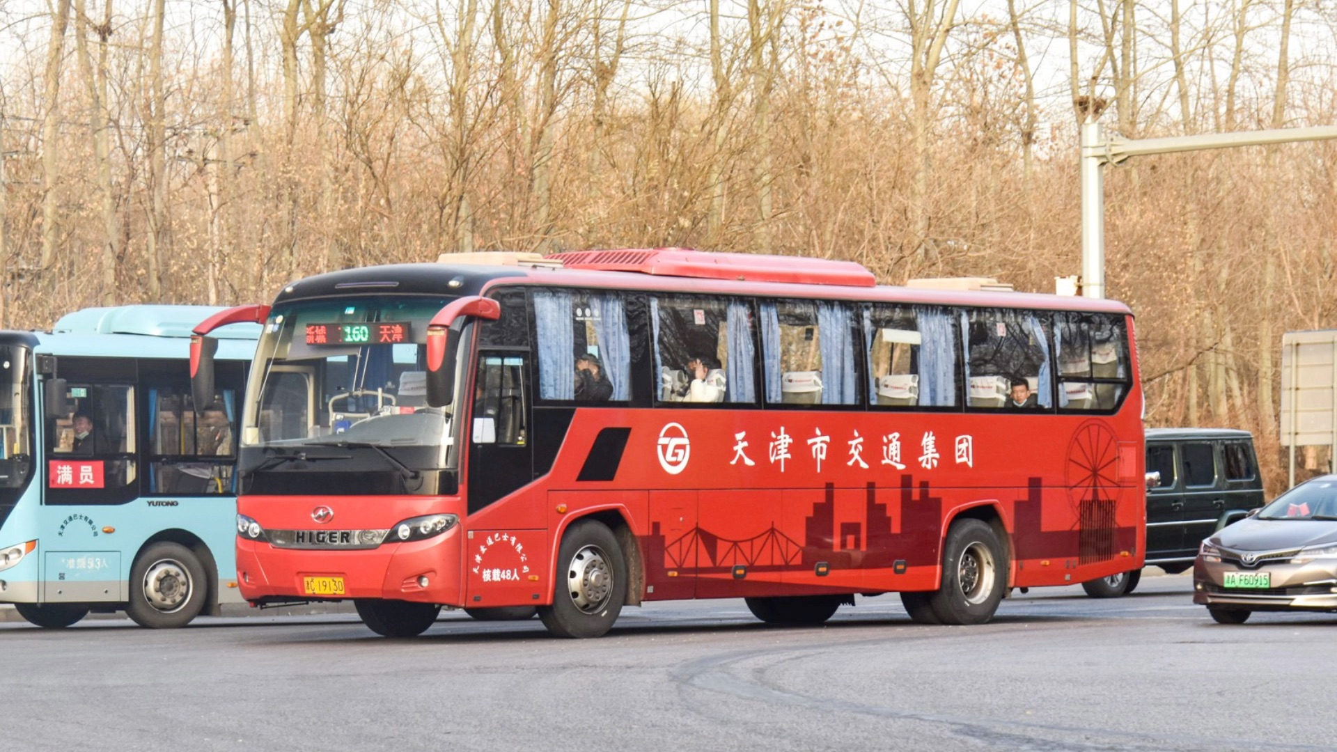 天津交通巴士160路海格klq6115htae50運行實錄(津c17523)