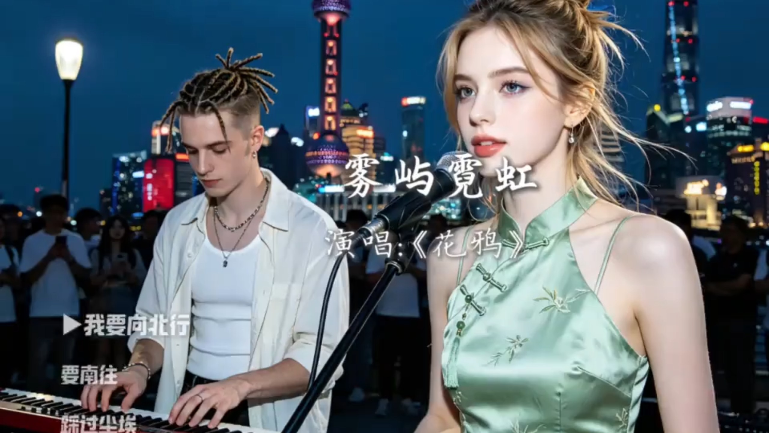 【AI偶像】《雾屿霓虹》我要向北行要南往，踩过尘埃也看星光烦请你等等春风，托起我断掉的翅膀