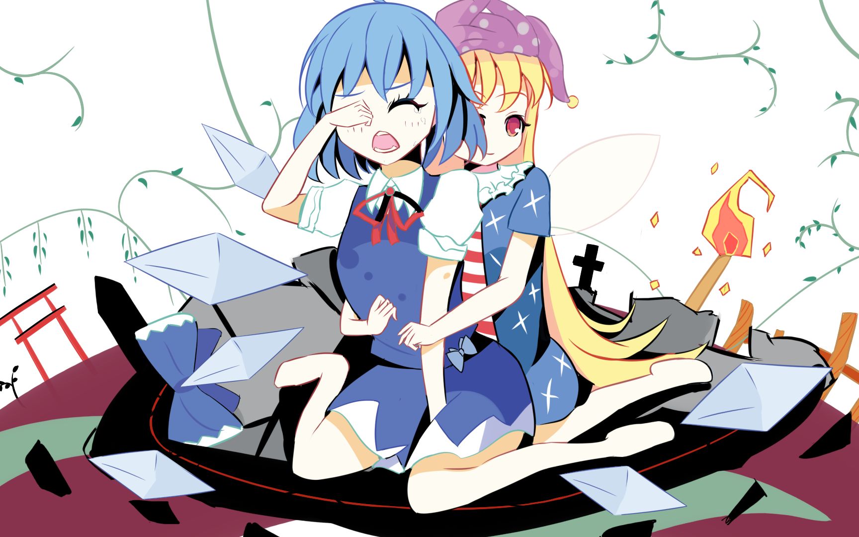 【东方project】画了张ideolo风格的最强妖精组