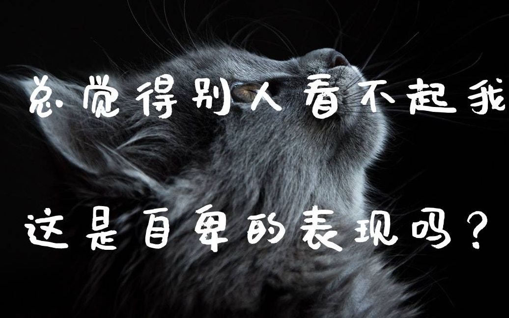 总觉得别人瞧不起我你也有这样的想法吗