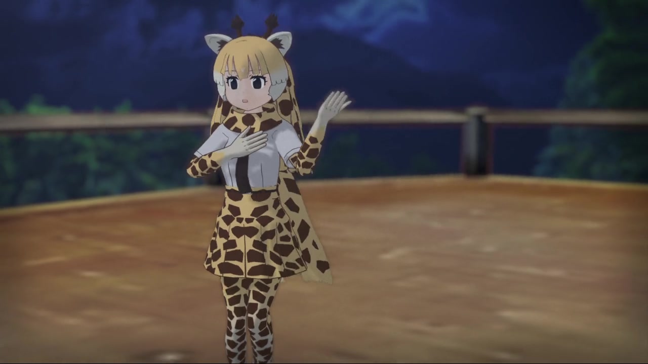 【mmd兽娘动物园】满月之夜起舞的长颈鹿【girls&镜头配布】_哔哩哔哩