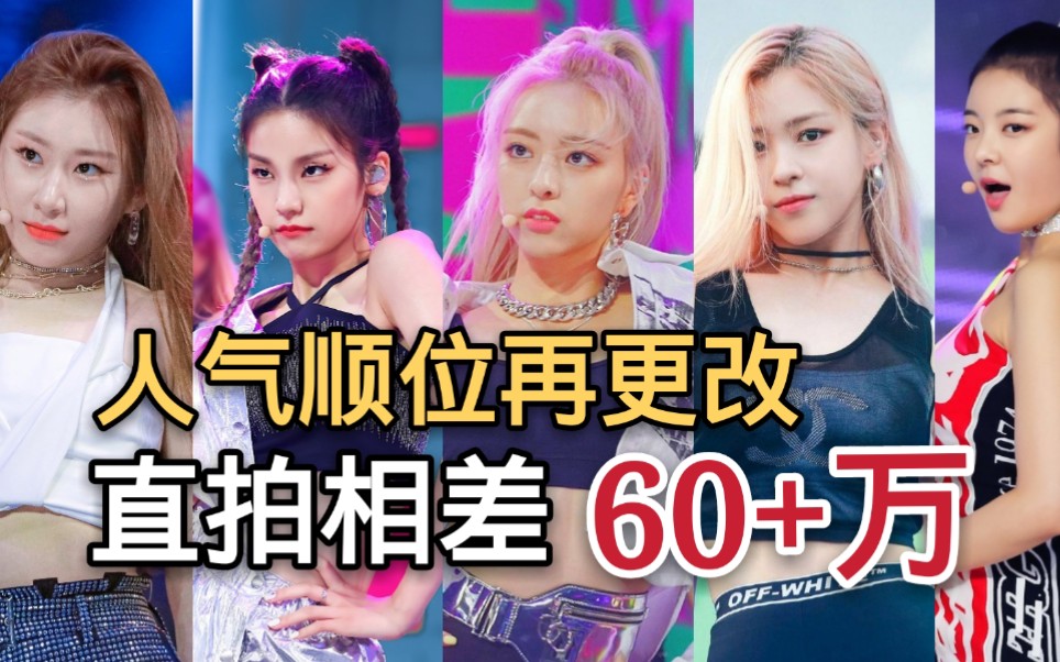 活动作品人气顺位再次更改itzy直拍播放排名盘点