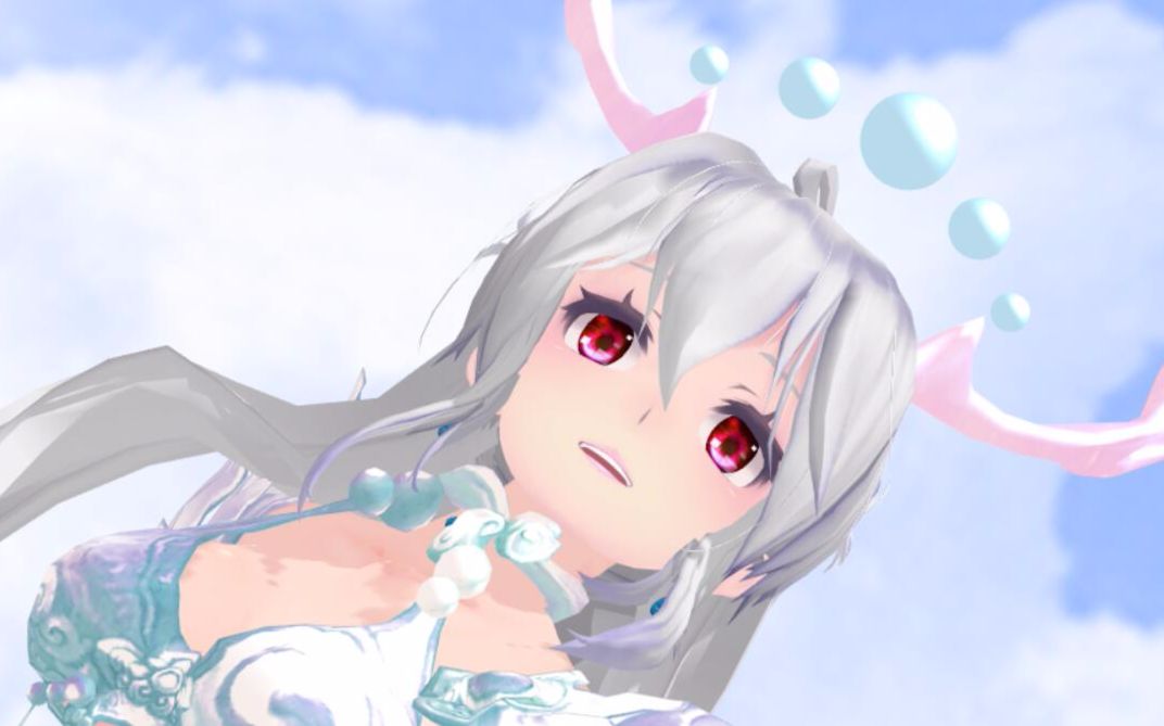 [图]【龙女弱音云幕布lamb】制作视频第一弹！做的不好还请多多指教！【mmdMMD】