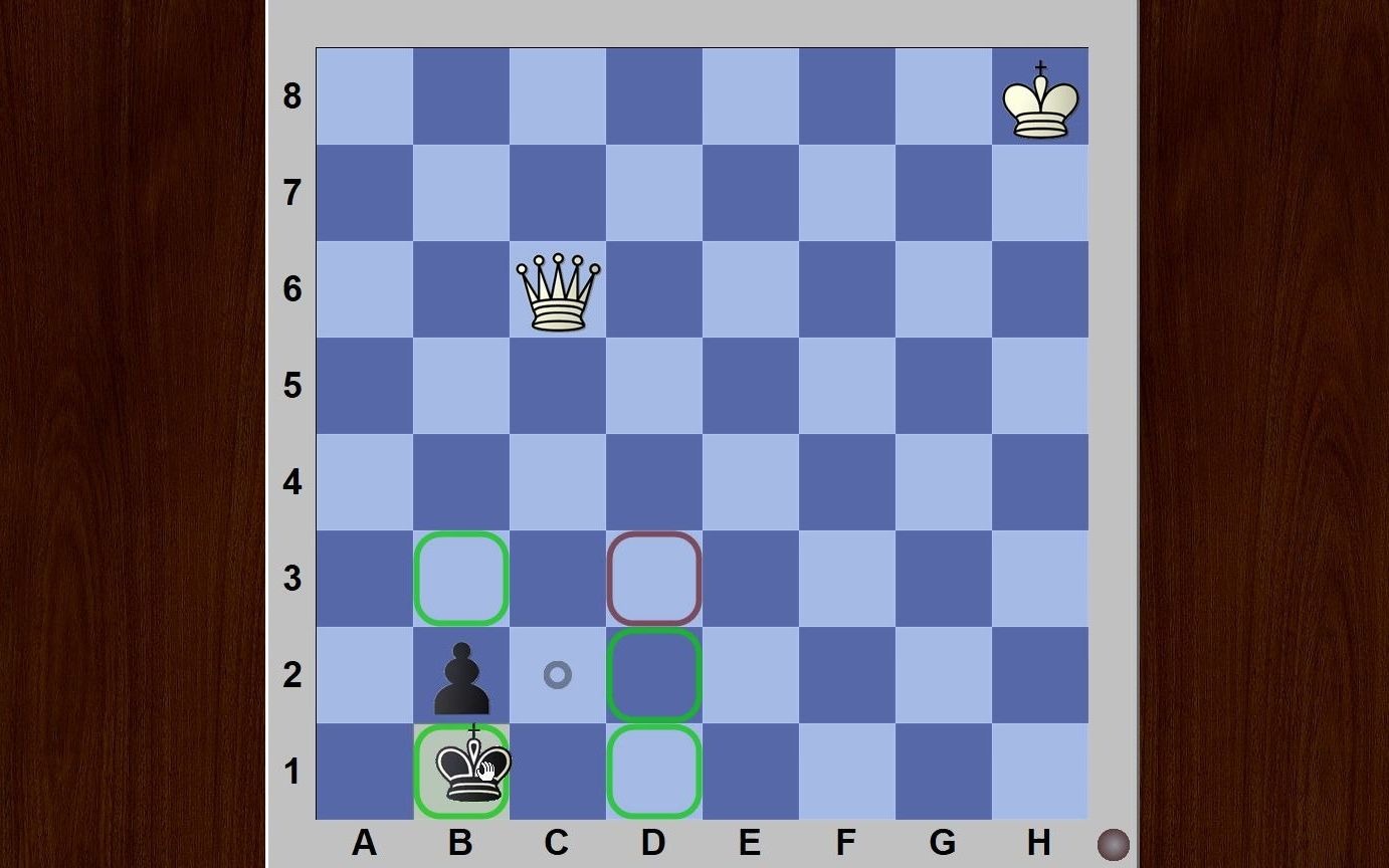 后对单兵残局(兵是马前兵)国际象棋教学