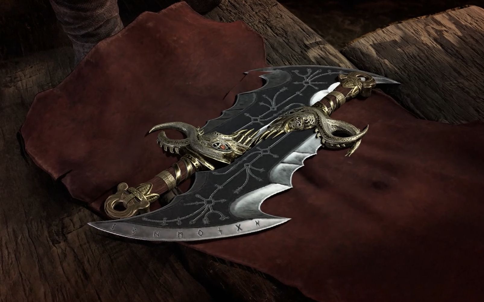 《战神》当二周目有了混沌之刃再去拿混沌之刃会发生什么?