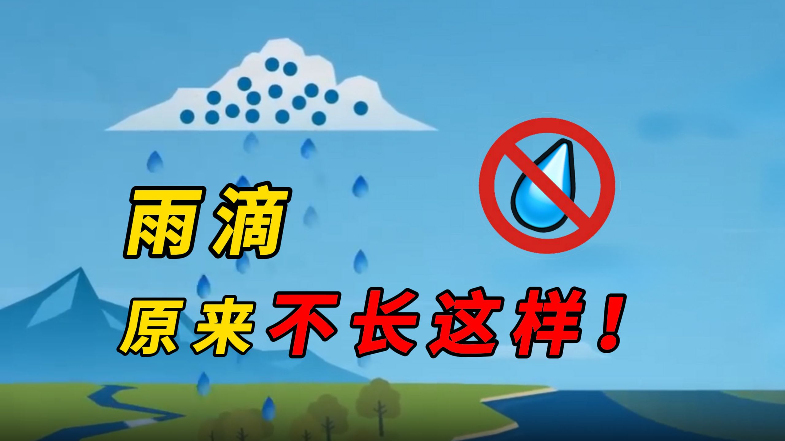 雨滴居然不是“上尖下圆”的形状？那它到底长什么样？
