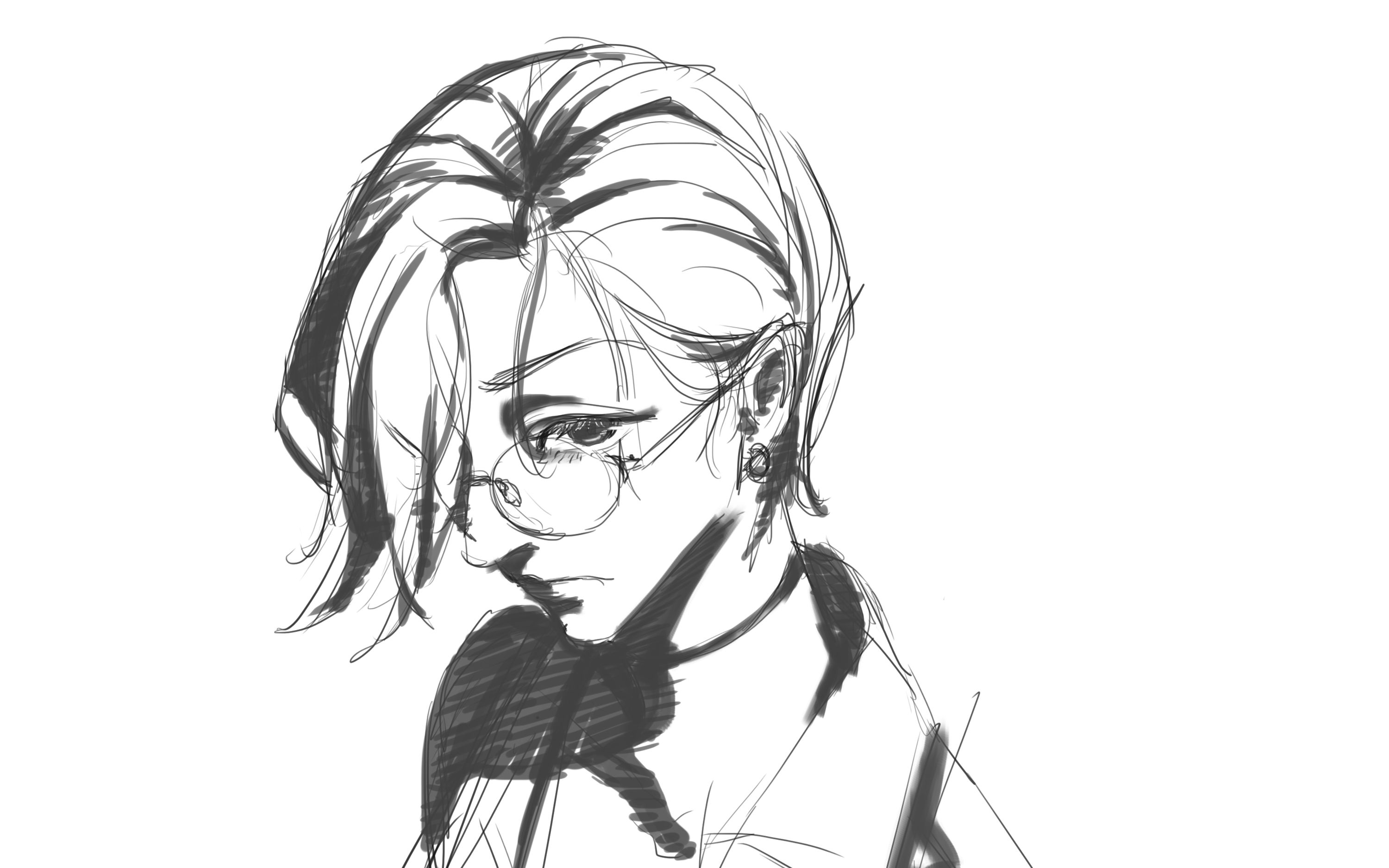 快速摸鱼之画一个男人