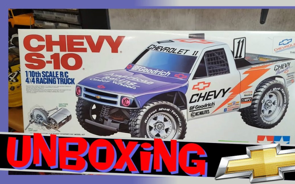 【怀旧开箱】田宫遥控车 1/10 雪佛兰 s10 竞赛卡车 开箱_哔哩哔哩
