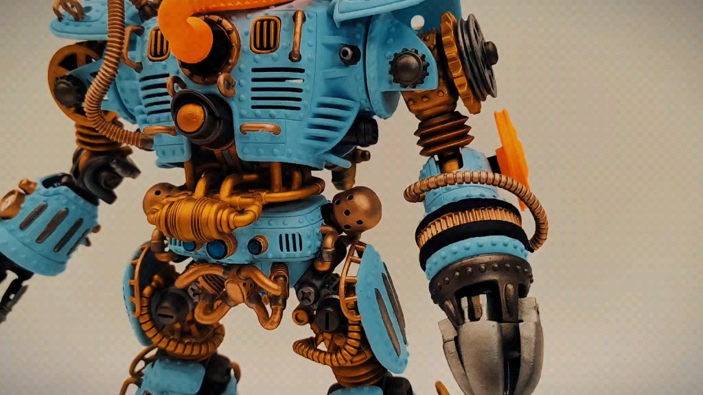 原创3d打印蒸汽朋克mini机器人剑守麦芒&蒸汽行星&闪电模玩联合出品