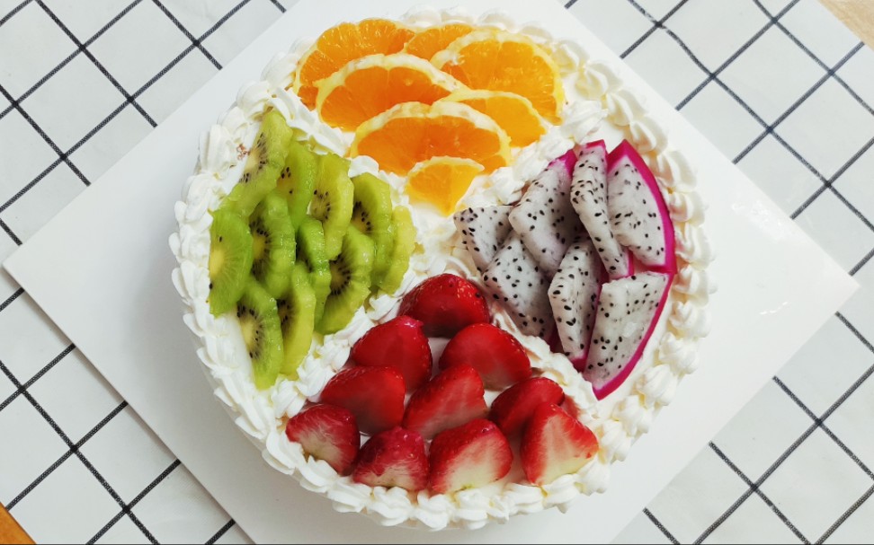 家庭版生日蛋糕,简单漂亮又好吃,一起来get吧