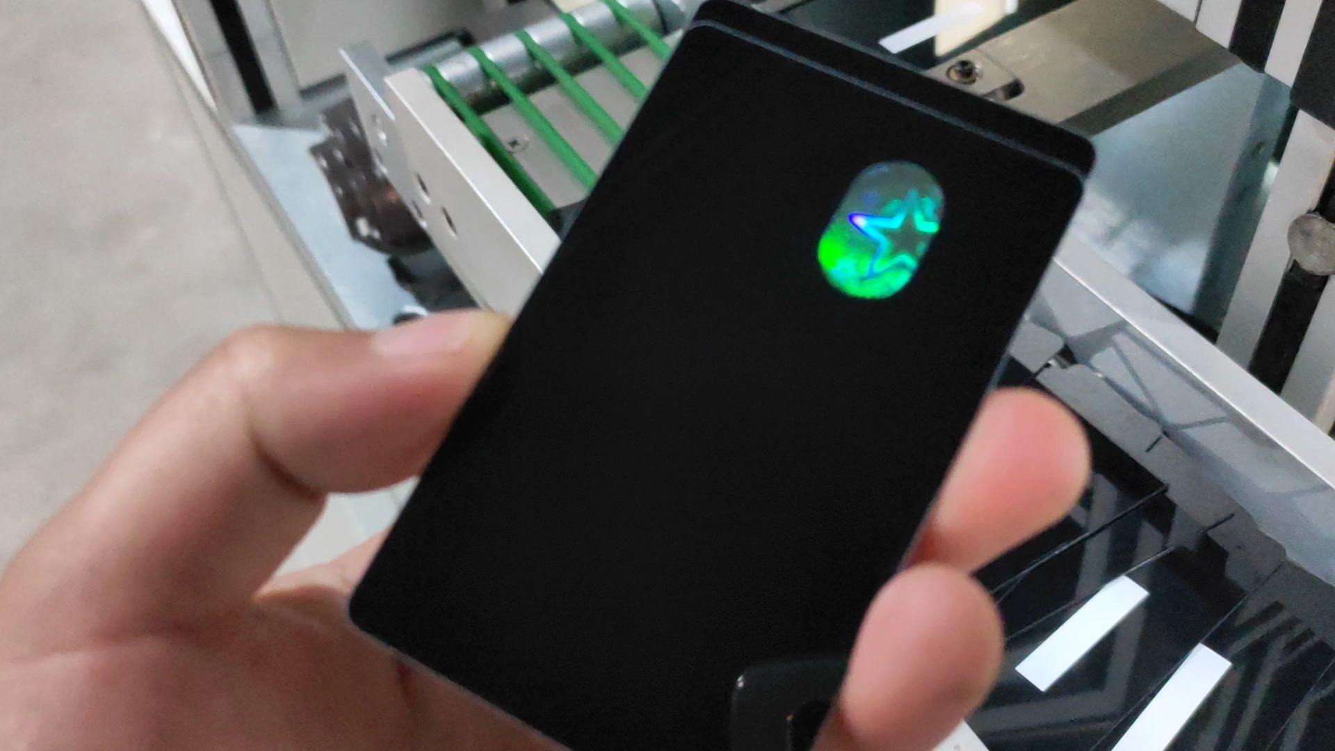 塑料卡pvc卡证卡全息标防伪标镭射标全自动烫印机烫金机