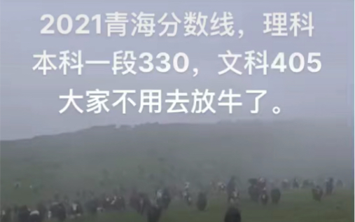 2021年,青海高考人数5.7万人.150就能上大学.理科一本330,文科一本405哔哩哔哩bilibili