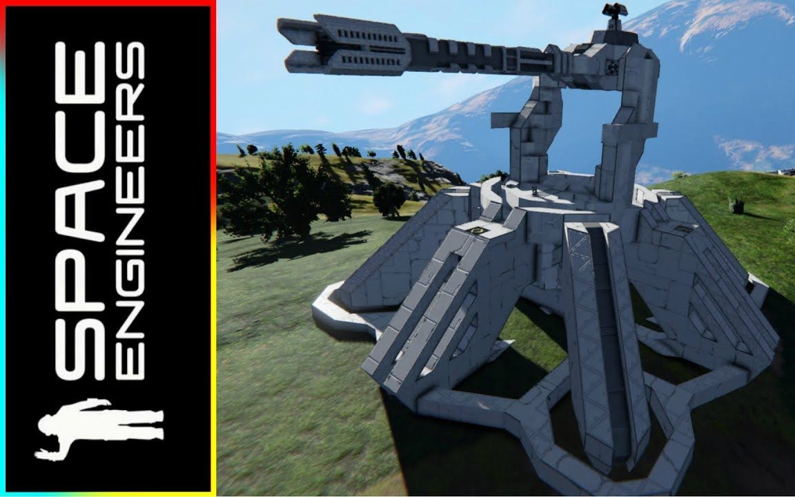 【太空工程师/展示】a.t.s.o.巨型机枪塔(带三次武力测试)