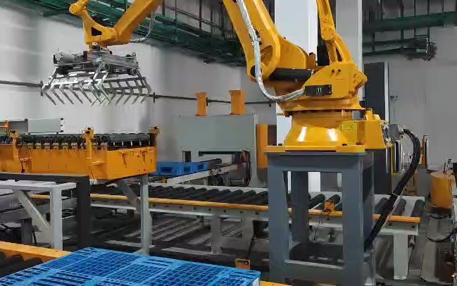 机器人码垛机,抓手码垛机,机器人码垛生产线,小型码垛机,适用于颗粒