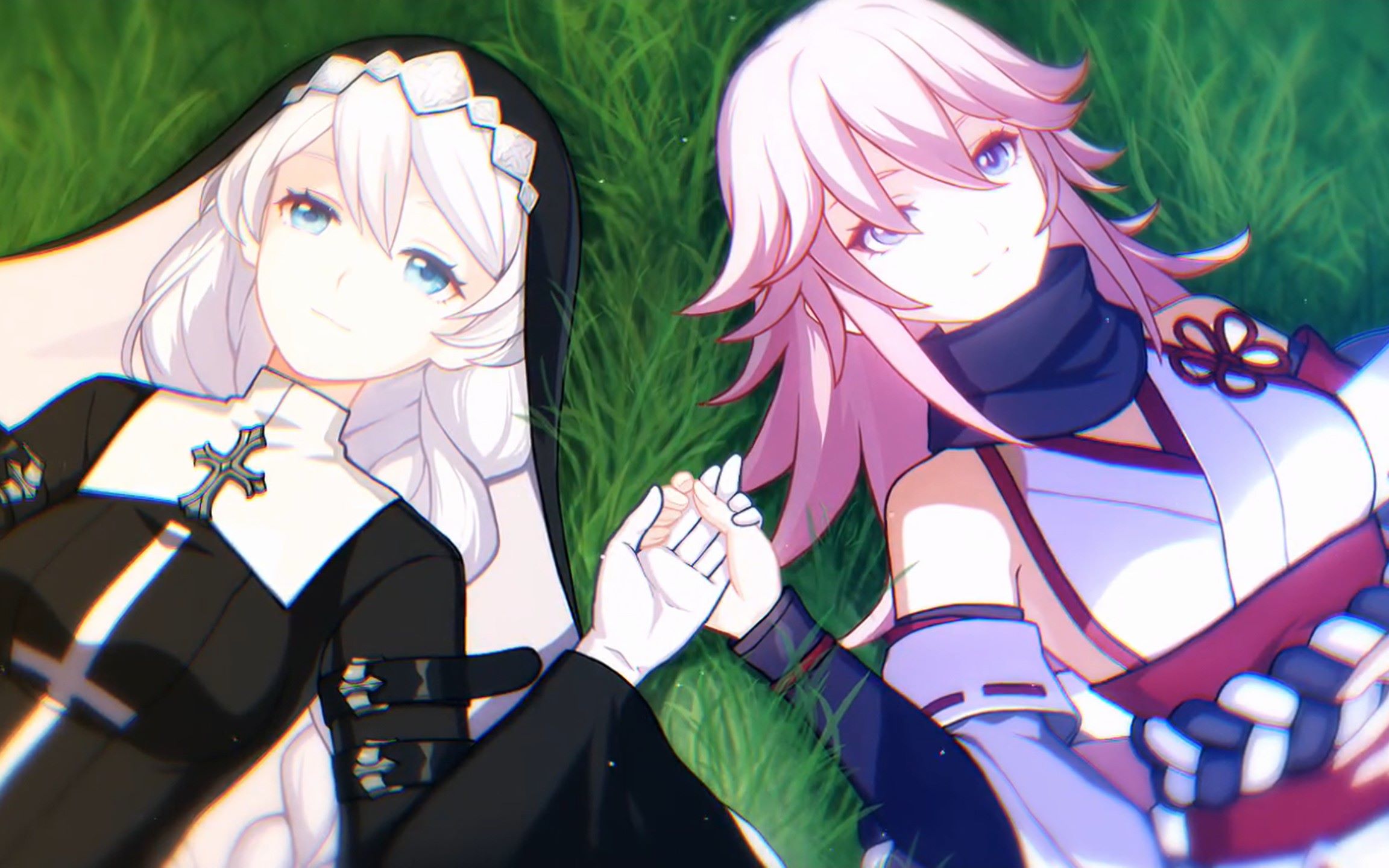 【崩三颂歌】卡莲 卡斯兰娜&八重樱——ふたりで_哔哩哔哩 (゜-゜)つ