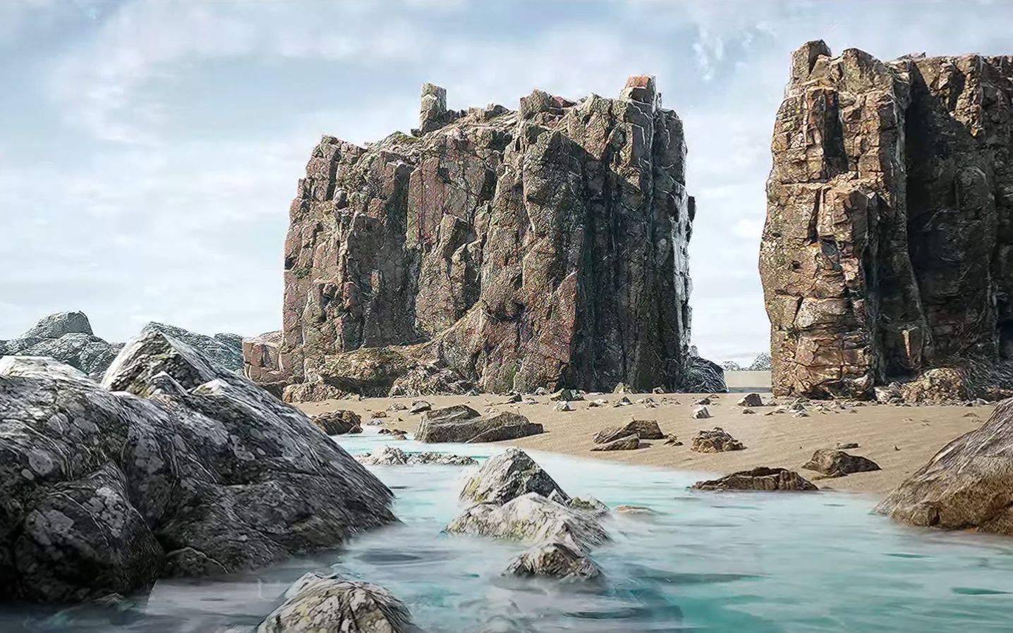 [图]Unreal Engine 5 Beginner Tutorial _ Nordic Beach Environment