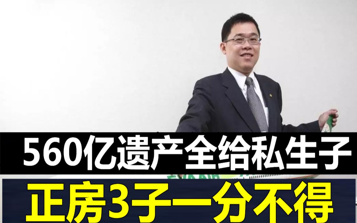 又一顶级豪门曝惊天丑闻!560亿遗产全给私生子,正房3子一分不得,长子暴怒说出真相#张荣发 #张国炜 #JUST娱乐哔哩哔哩bilibili