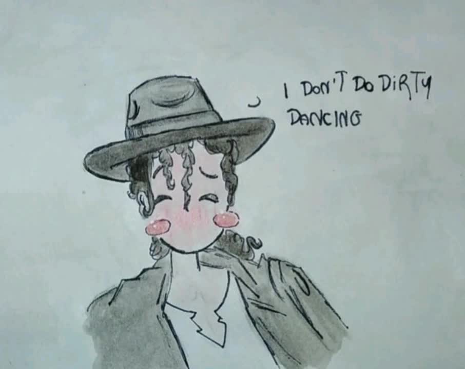 【迈克尔杰克逊】画风超可爱的MJ漫画 'I don't do dirty dancing'哔哩哔哩bilibili