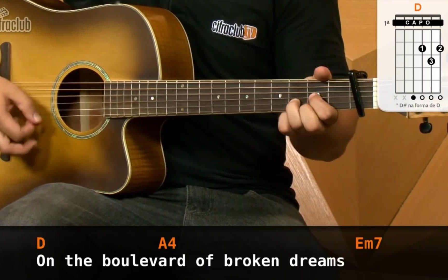 [图]【cifraclub】Green Day- Boulevard of Broken Dreams 吉他弹唱纯享版（吉他谱地址在简介里哦）