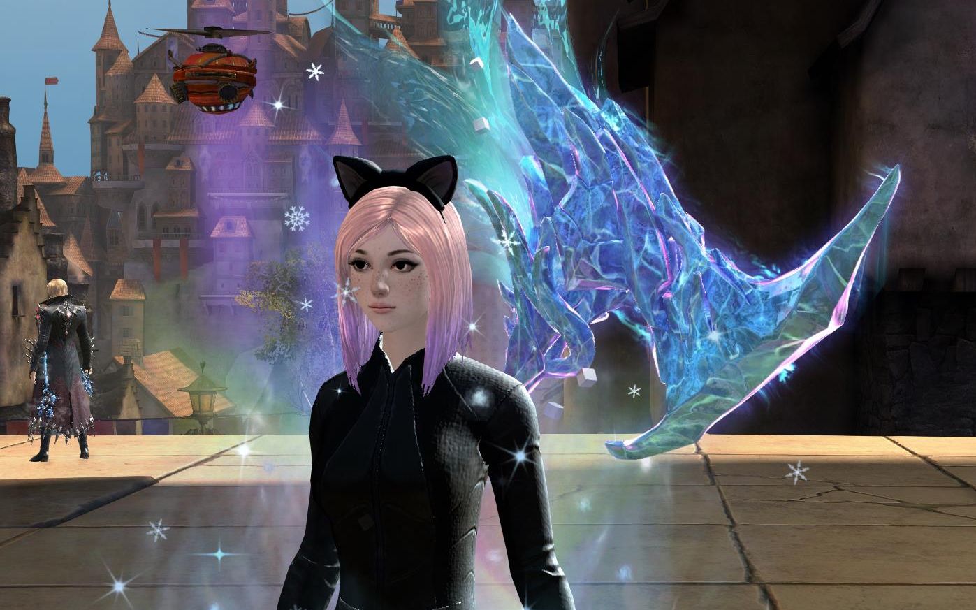 激战2 人女捏脸(雀斑脸,渐变发色)