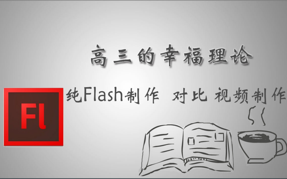 【學兩天flash能做出來的東西 正能量】仿-高三的幸福理論 2016高考