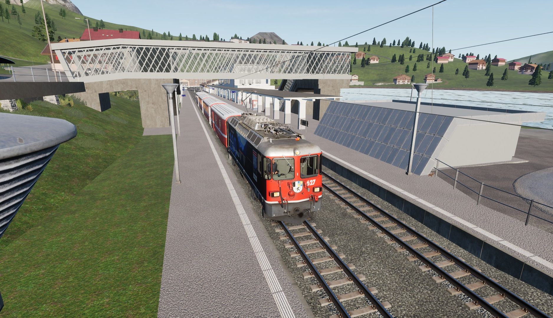 模拟火车世界2阿罗萨线第34期r1436阿罗萨站到库尔站