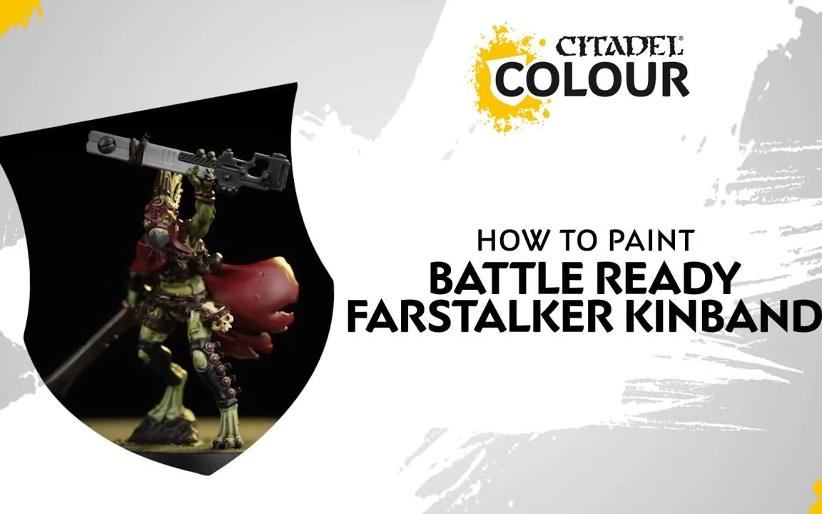 [图]How to Paint Battle Ready Farstalker Kinband 战锤 40k 杀戮小队 KT 钛帝国 克鲁特 战备级