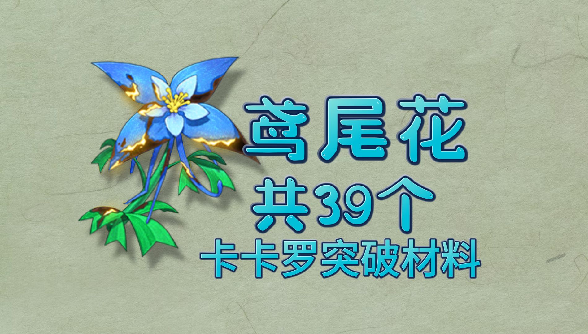 【鸣潮】鸢尾花共39个速刷采集路线(卡卡罗突破材料)哔哩哔哩bilibili