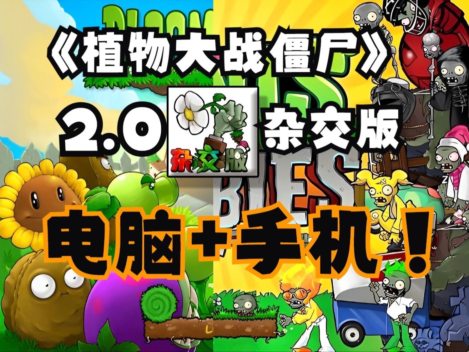 【电脑 手机】植物大战僵尸杂交版精品游戏(附安装教程 使用教程 全