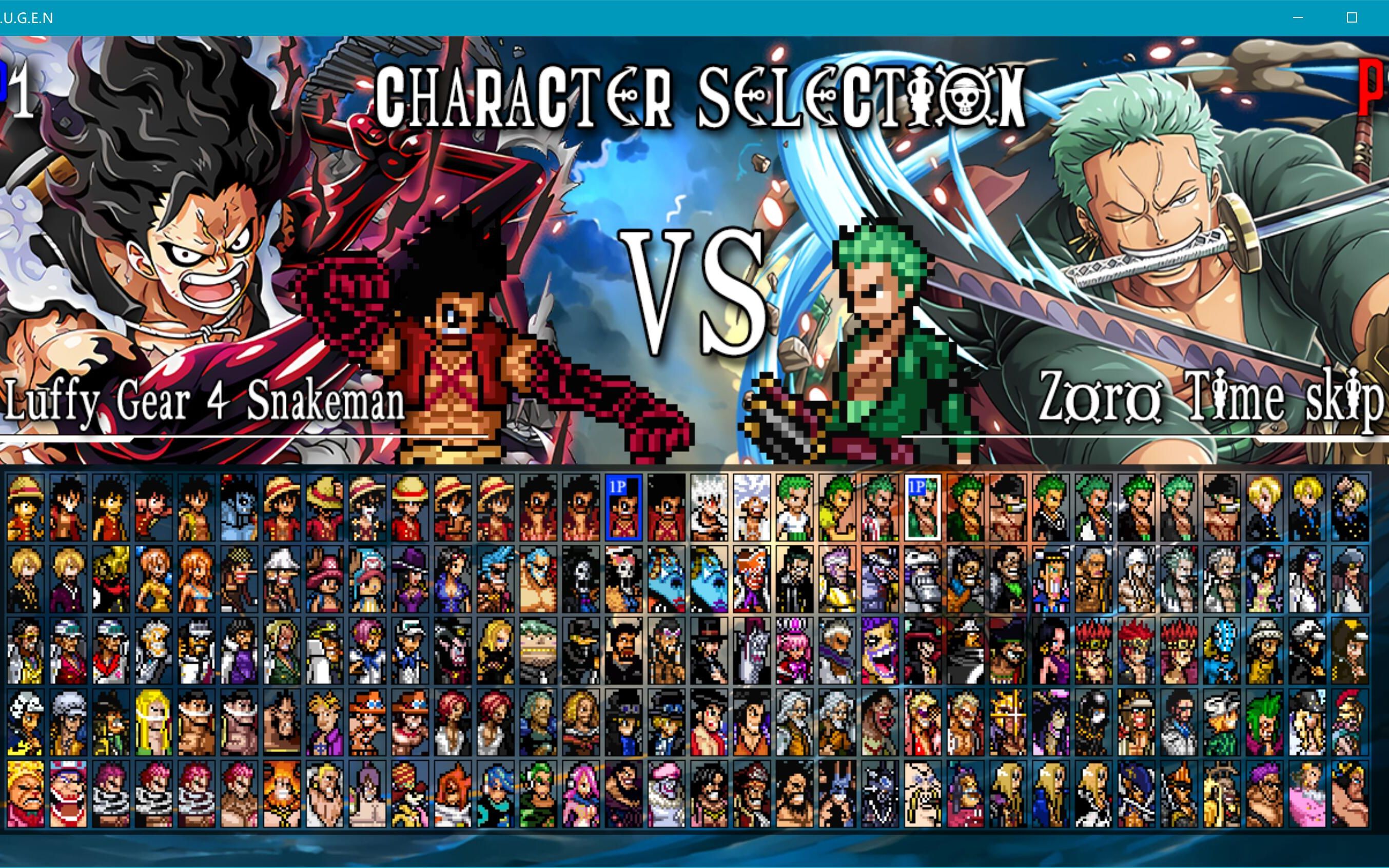 【mugen】最新160人《海贼王》v11版小人物整合分享下载-昨夜西风不语