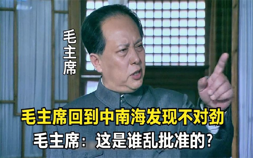 毛主席回到中南海后发现不对劲!毛主席:这是谁批准的?哔哩哔哩bilibili