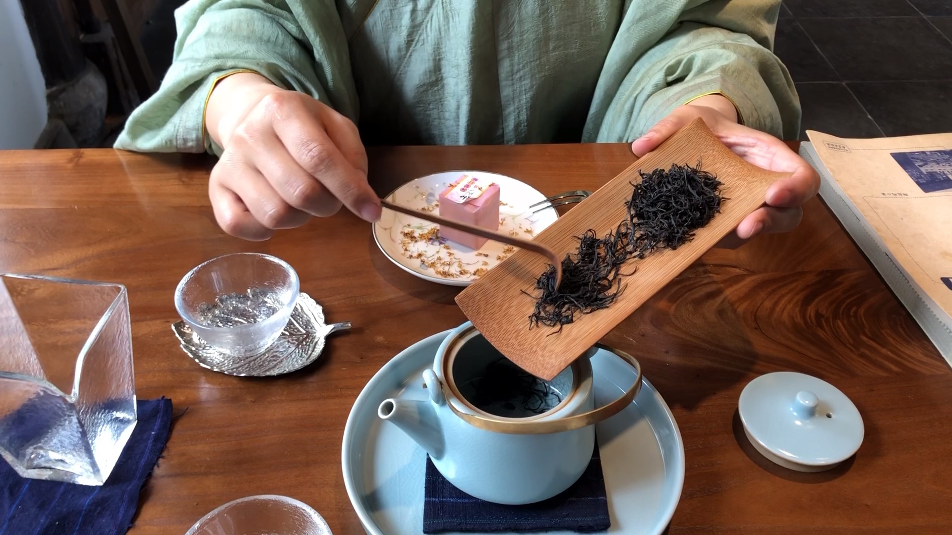 汉服日常泡茶茶艺下午茶时间