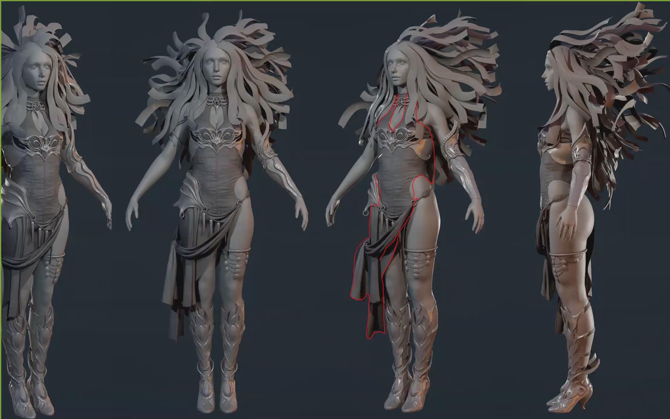 【zbrush】次世代游戏角色大师级制作指南教程(中英双字)