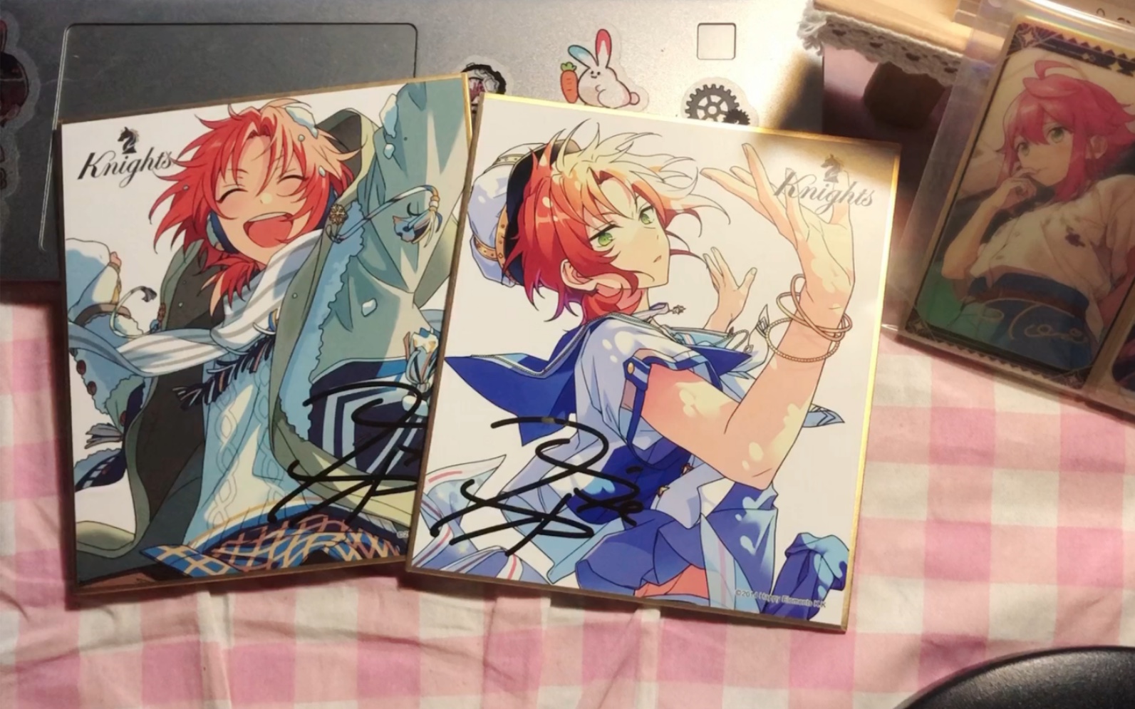 【es谷子】月永雷欧水手色纸 雪仗色纸开箱